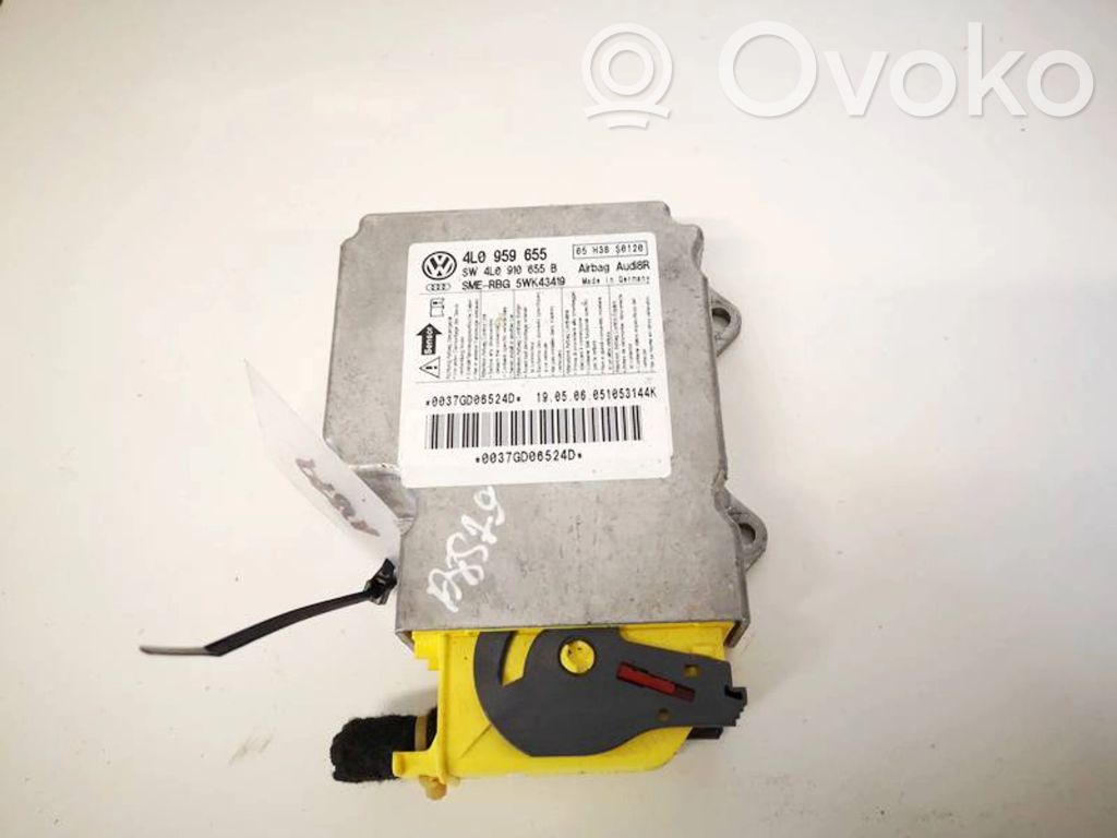 Unidad de control/módulo del Airbag   4L0959655,4L0910655B,4L0910655B,4L0959655