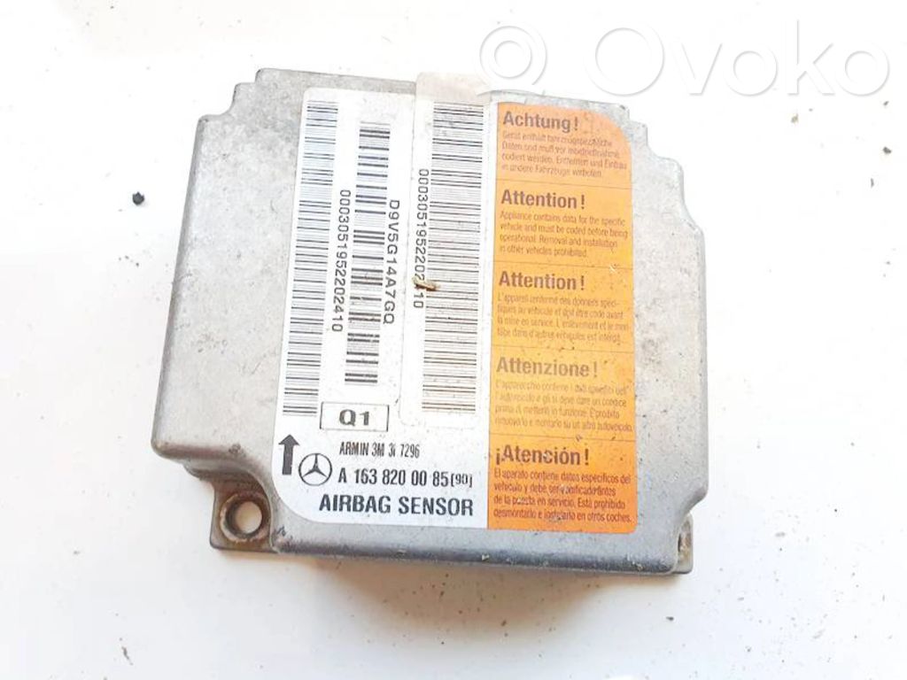 Mercedes-Benz ML W163 Centralina/modulo airbag