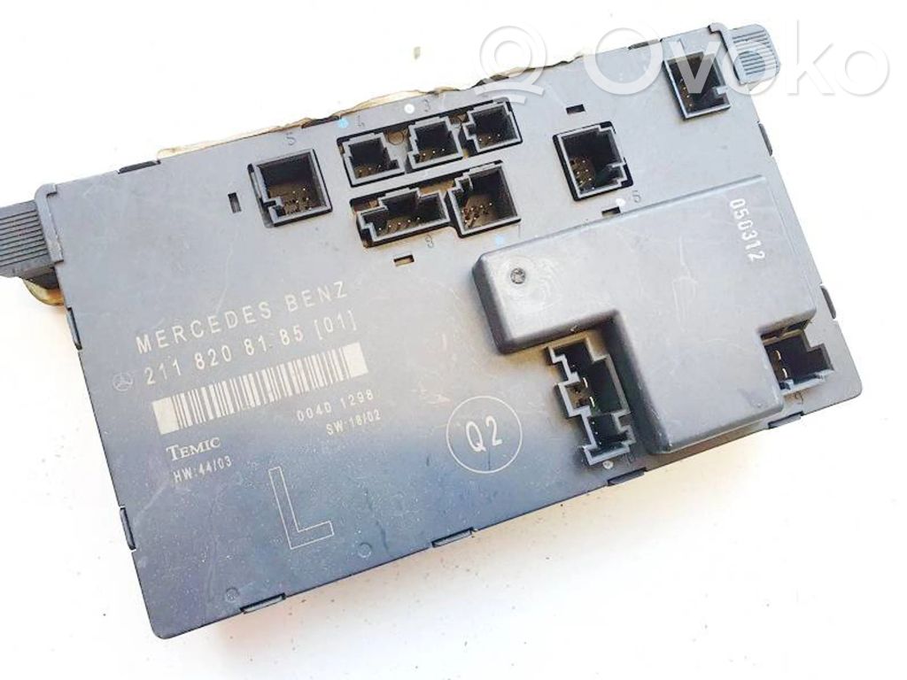 Mercedes-Benz E W211 Centralina/modulo portiere