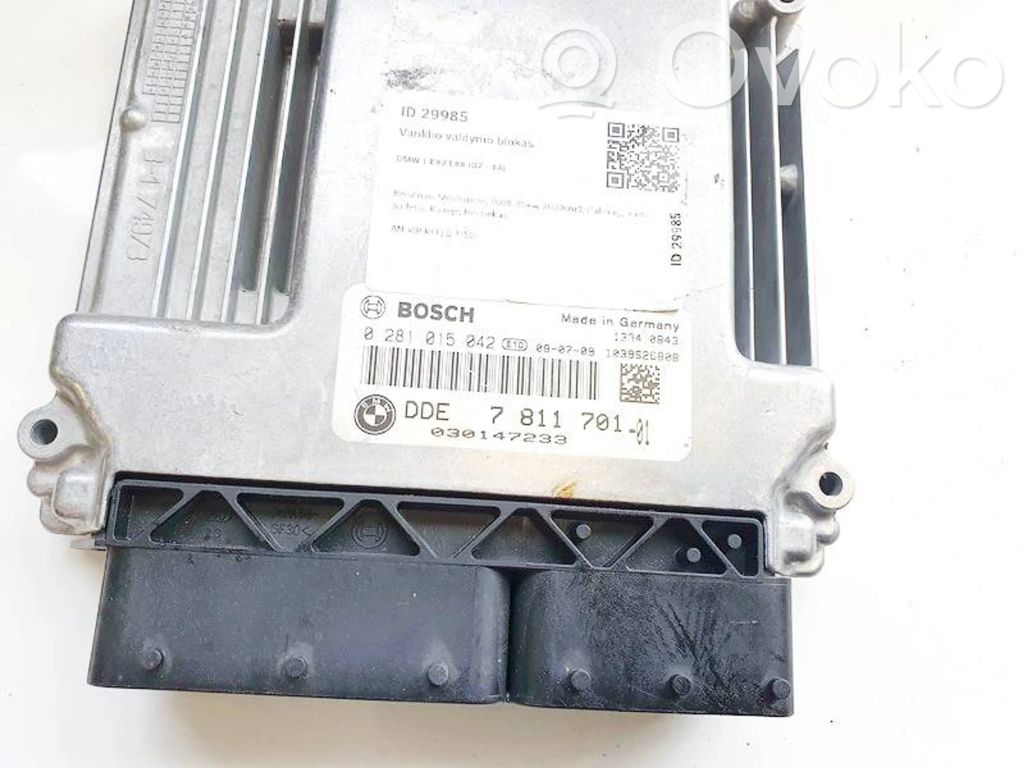 Unidad de control/módulo del motor   0281015042,DDE781170101,0281015042,030147233,DDE781170101
