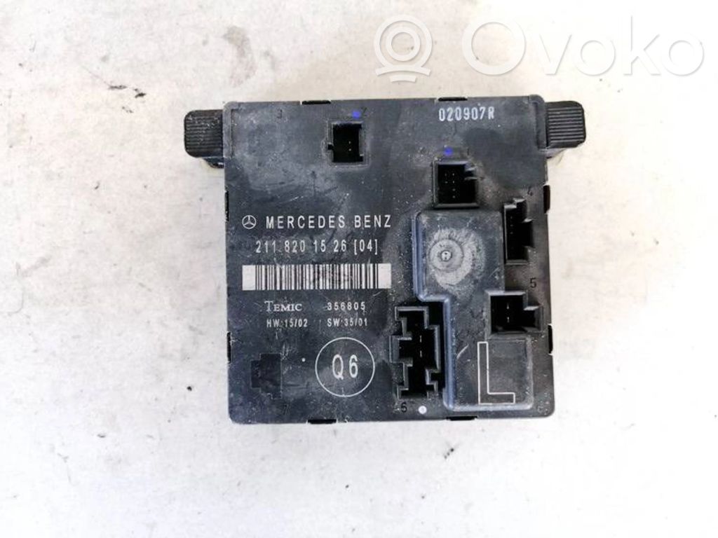 Mercedes-Benz E W211 Centralina/modulo portiere