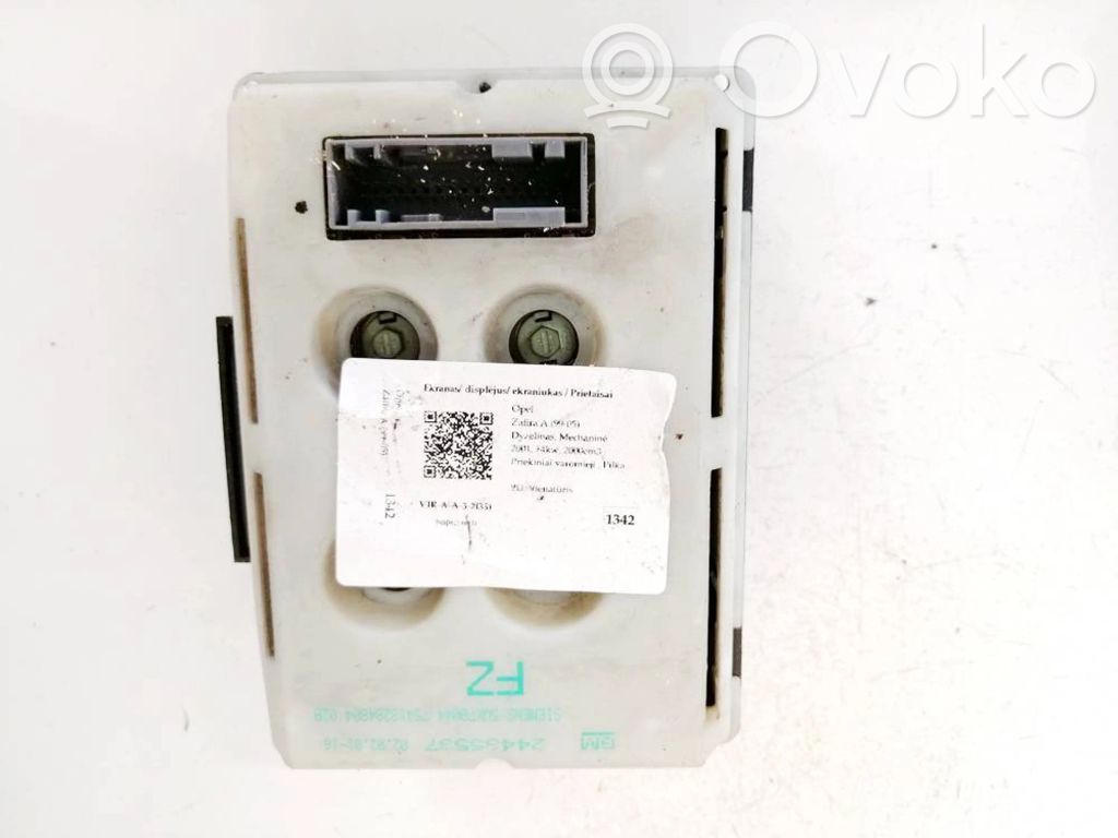 Opel Zafira A Monitor/display/piccolo schermo 