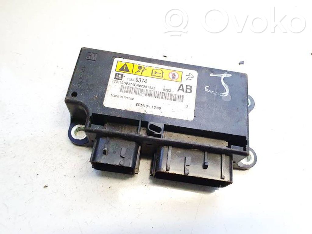 Sterownik / Moduł Airbag   13589374,AS9374EN025A7832,13589374,AS9374EN025A7832
