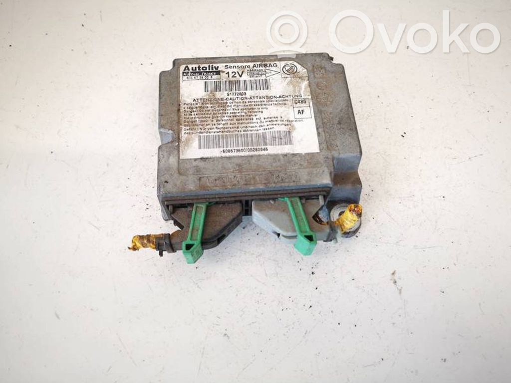 Centralina/modulo airbag   51772803,608673600F,51772803,608673600F