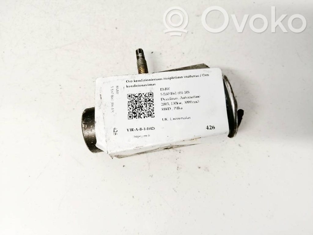 BMW 5 E60 E61 Ilmastointilaitteen laajennusventtiili (A/C) 