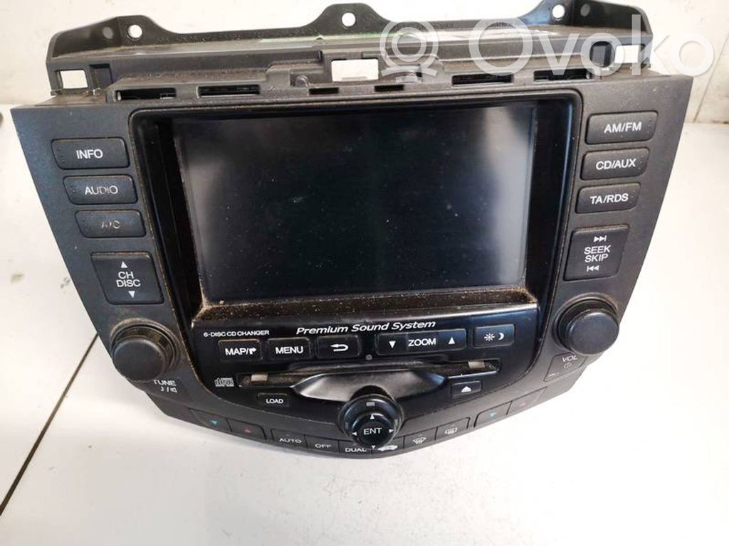 Honda Accord Panel / Radioodtwarzacz CD/DVD/GPS 