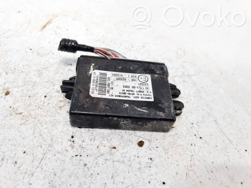 Toyota Yaris Centralina/modulo immobilizzatore 