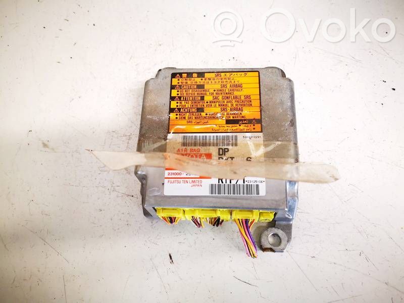 Toyota Corolla Verso E121 Unitate/modul de comandă airbaguri 