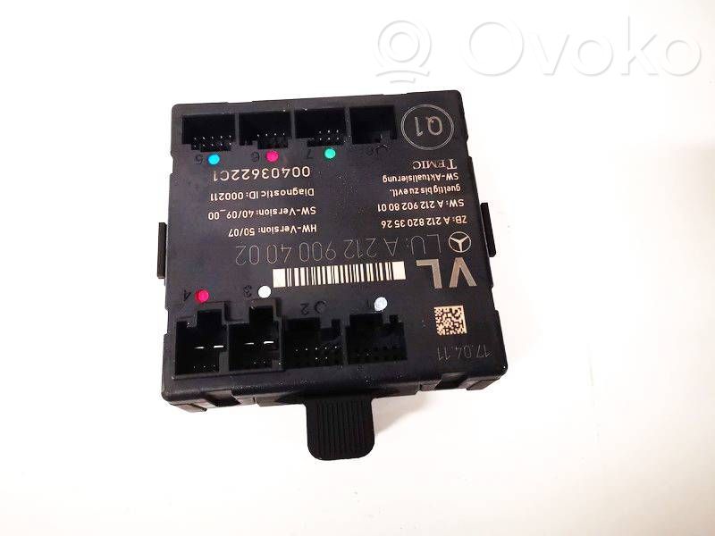 Mercedes-Benz E W212 Centralina/modulo portiere