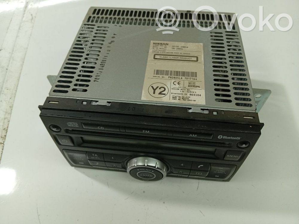 Nissan Tiida C11 Unità principale autoradio/CD/DVD/GPS 