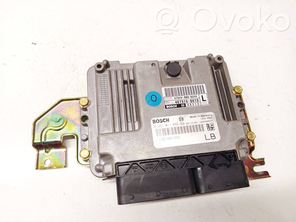 Engine control unit/module   0281011548,0281011548,37825RBDG330,4079180610