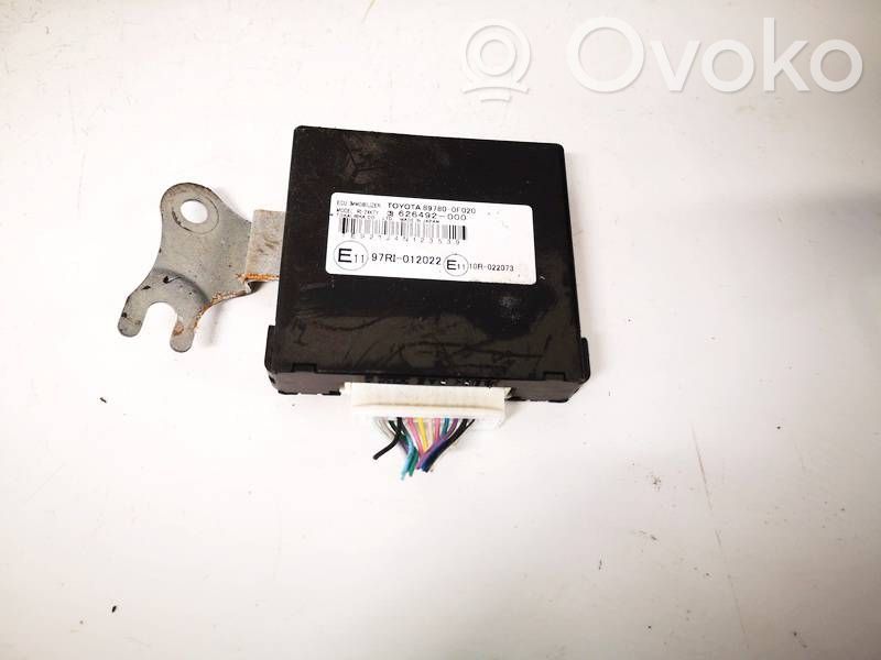 Toyota Corolla Verso AR10 Unitate/modul comandă imobilizator 