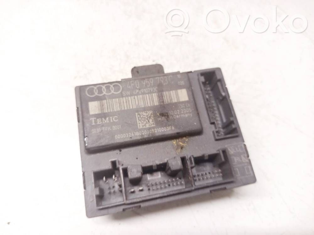 Audi A6 S6 C6 4F Unité de commande module de porte