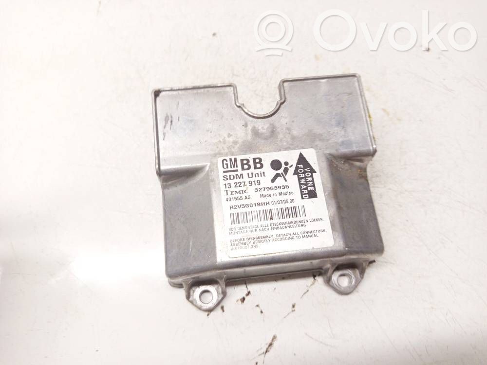 Opel Astra H Module de contrôle airbag