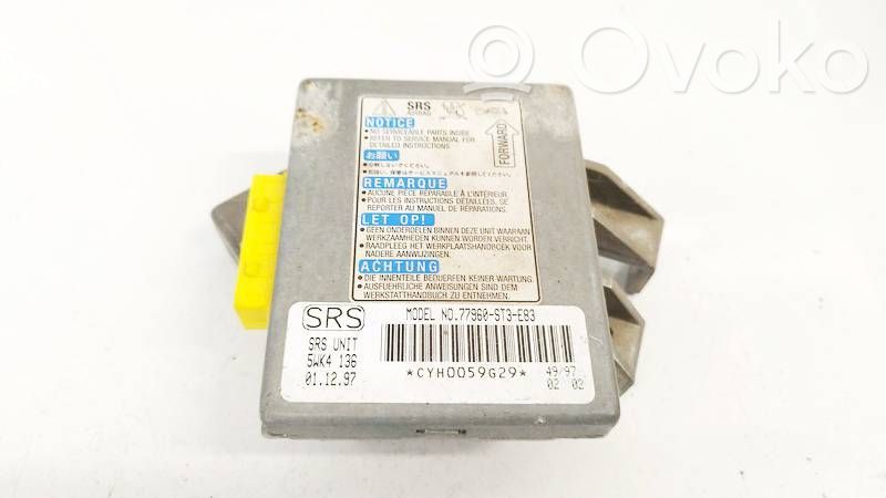 Airbag control unit/module   77960ST3E83,77960ST3E83,5WK4136,77960ST3E83