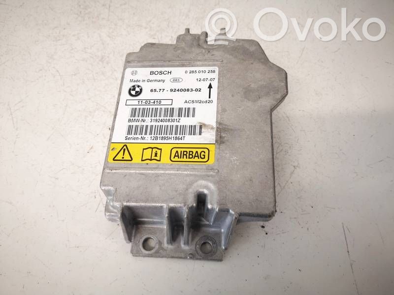 Centralina/modulo airbag   6577924008302,0285010258,0285010258,6577924008302,924008302