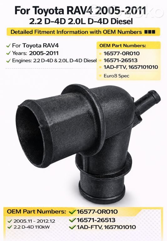 Toyota RAV 4 (XA30) Conductă/furtun lichid de răcire motor 