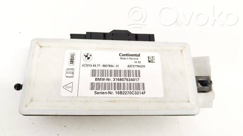 BMW 5 F10 F11 Unitate/modul de comandă airbaguri 