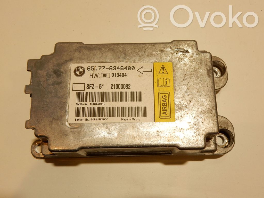 BMW 5 E60 E61 Turvatyynyn ohjainlaite/moduuli 
