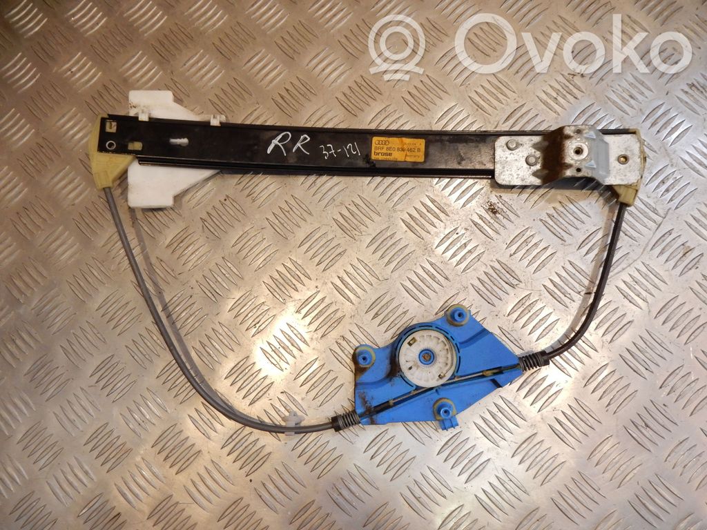 Audi A4 S4 B7 8E 8H Mechanizm podnoszenia szyby tylnej bez silnika 