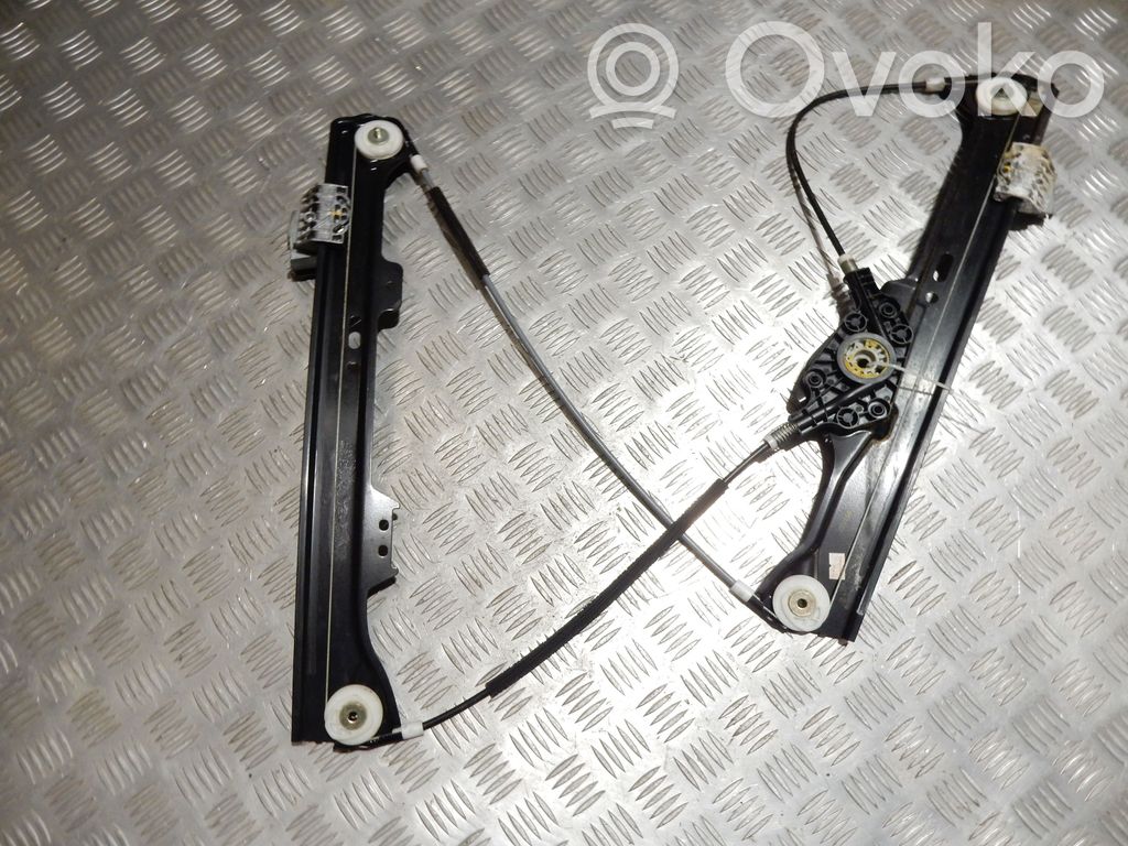 BMW 5 E60 E61 Meccanismo di sollevamento del finestrino anteriore senza motorino 