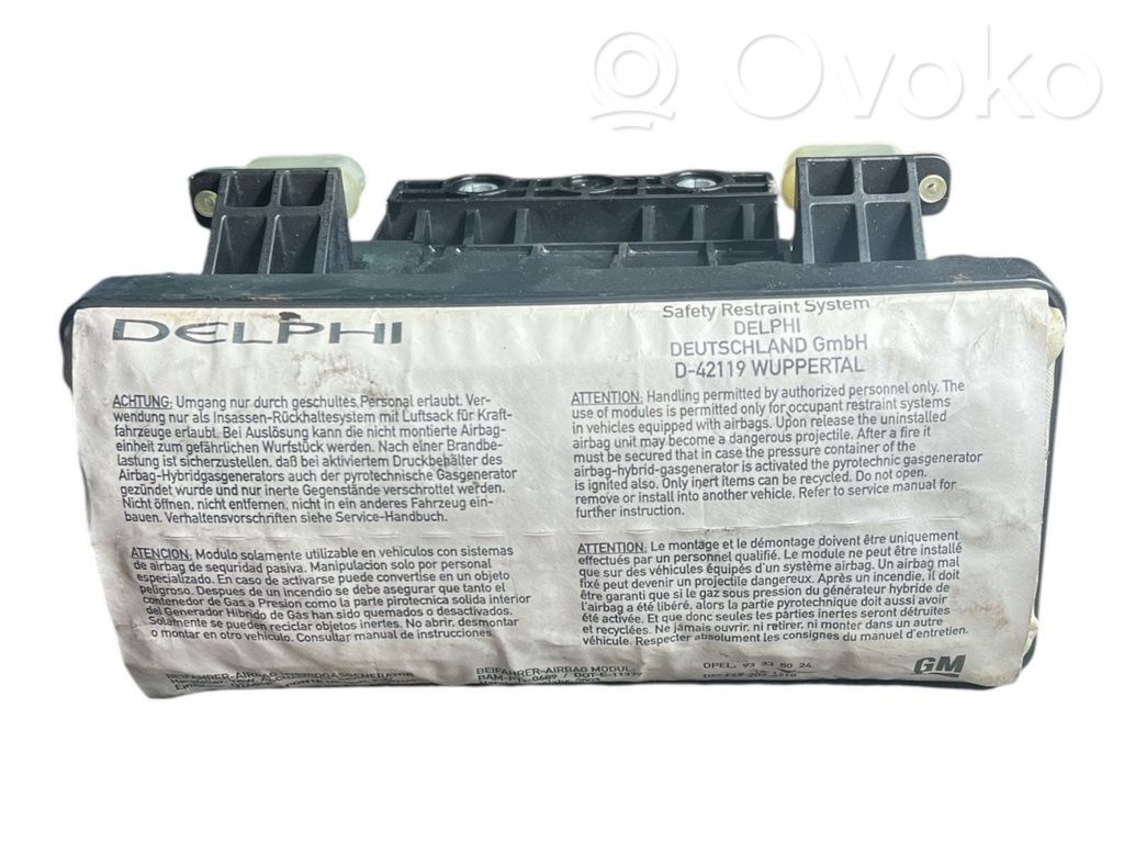 Opel Meriva A Airbag del pasajero 