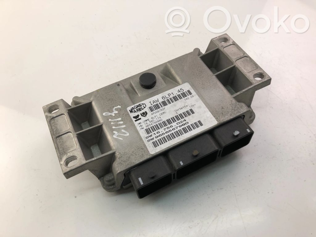 Engine control unit/module ECU   9654792980,9656567980