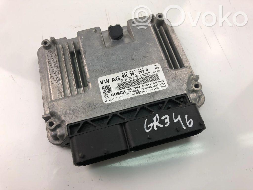 Engine control unit/module ECU   05E907309A,0261S19119