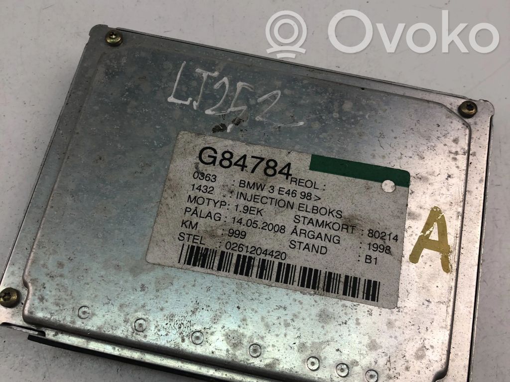 BMW 3 E46 Galios (ECU) modulis 