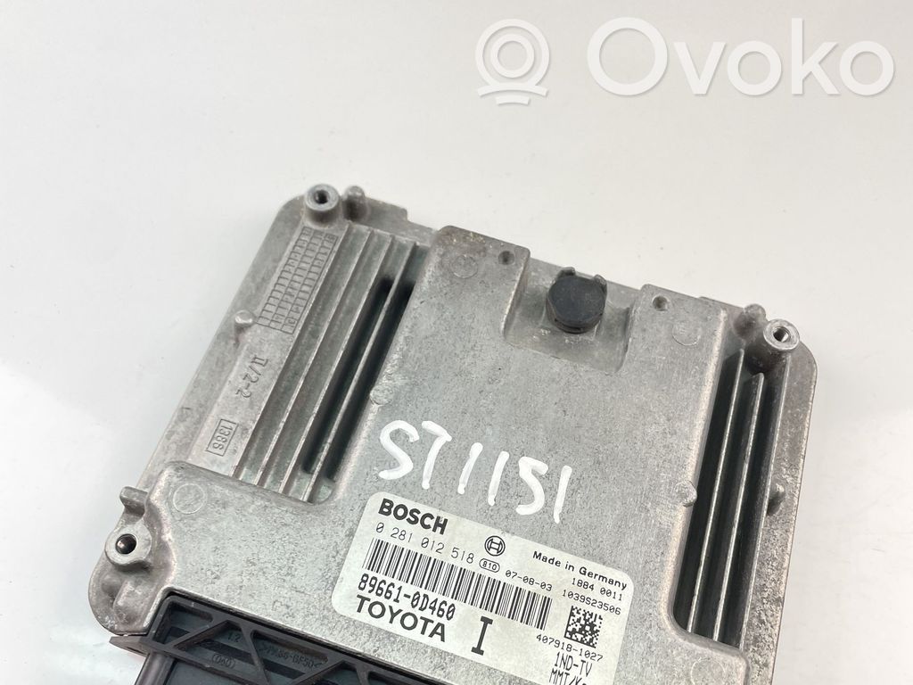 Toyota Yaris Engine control unit/module ECU 