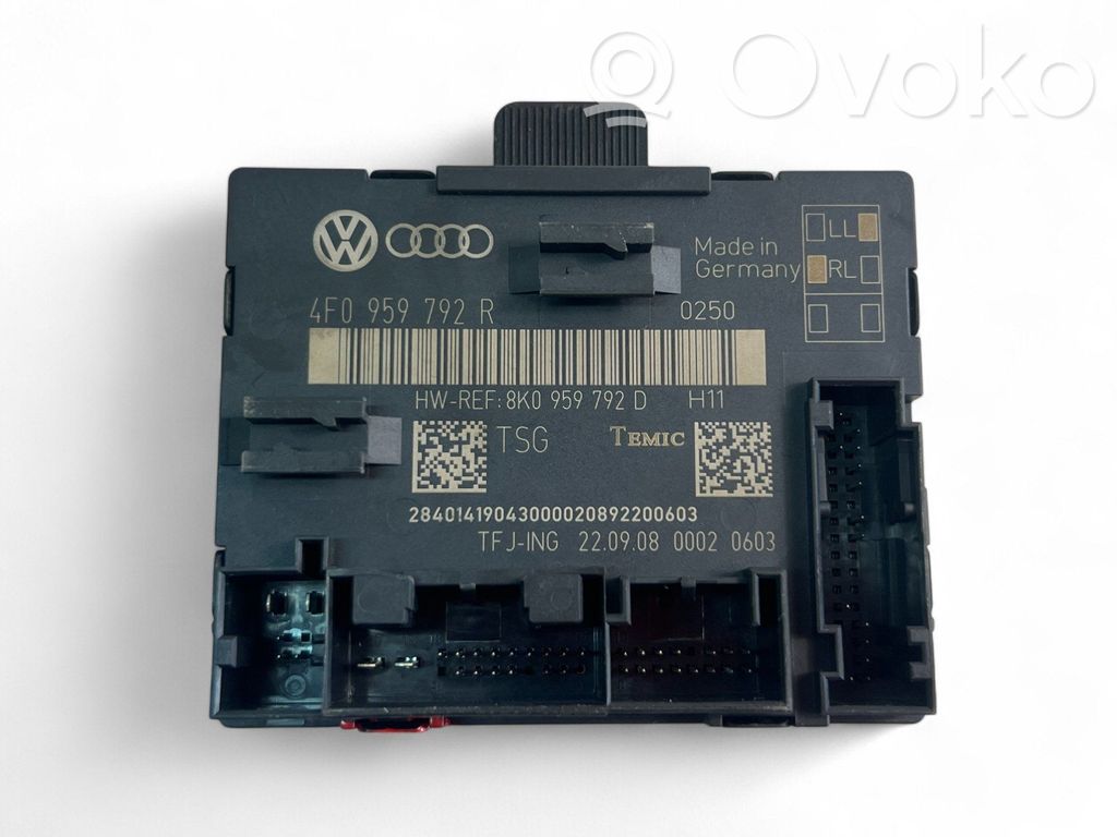 Autres unités de commande / modules   4F0959792R