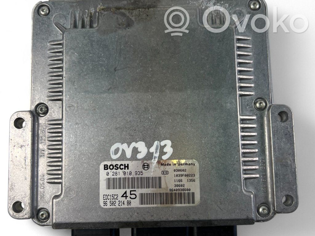 Engine control unit/module ECU   9650221480,0281010935