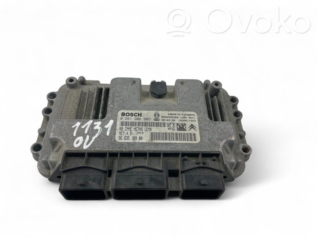 Citroen Berlingo Unité de commande, module ECU de moteur 