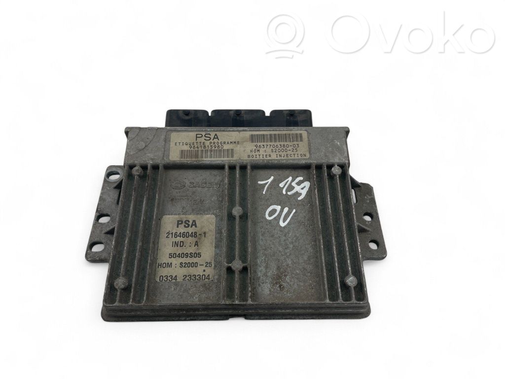 Engine control unit/module ECU   9641815980,9637706380