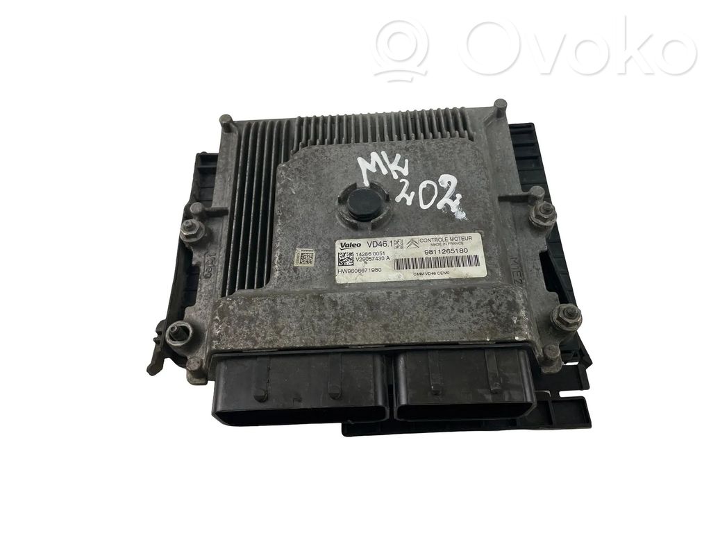 Peugeot 308 Unité de commande, module ECU de moteur 