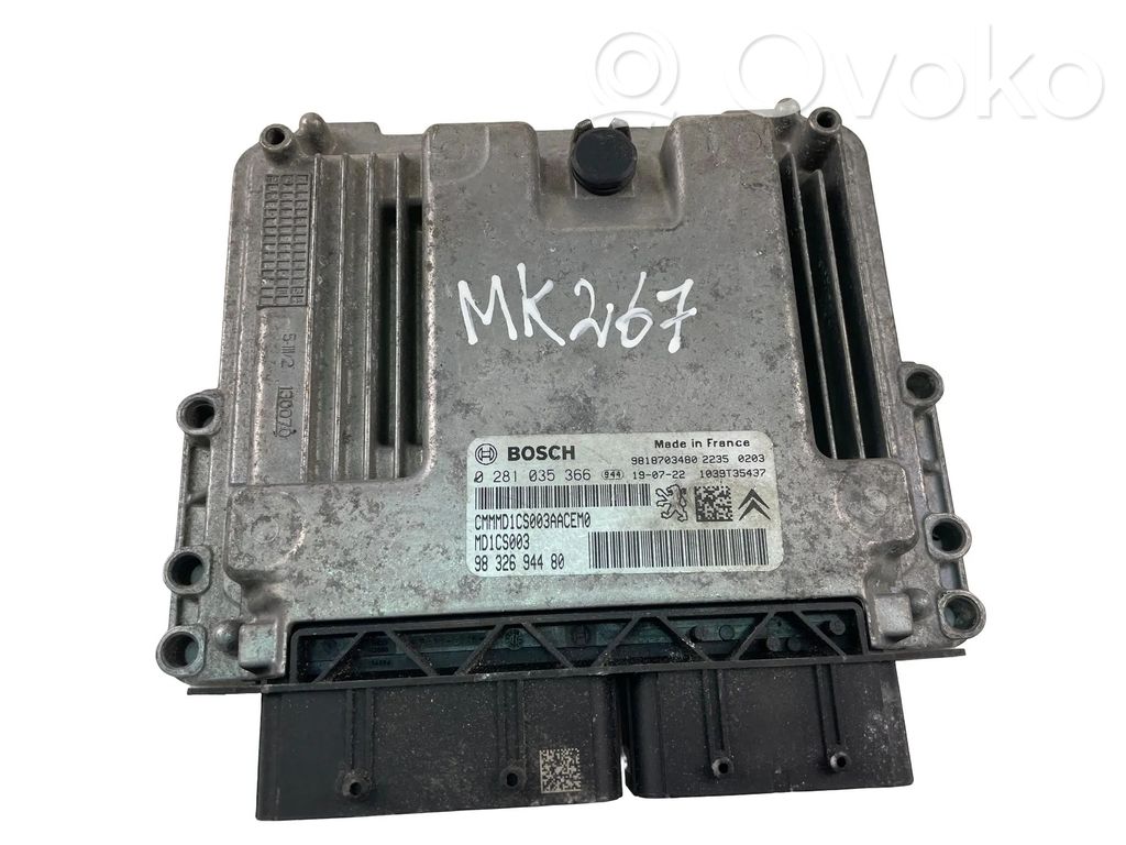 Citroen C5 Aircross Galios (ECU) modulis 
