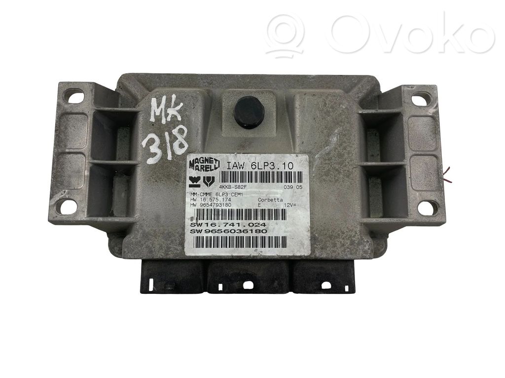 Komputer / Sterownik ECU silnika   9654793180,9656036180