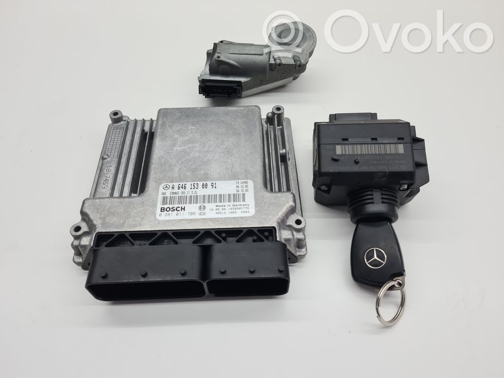 Mercedes-Benz E W211 Engine ECU kit and lock set 