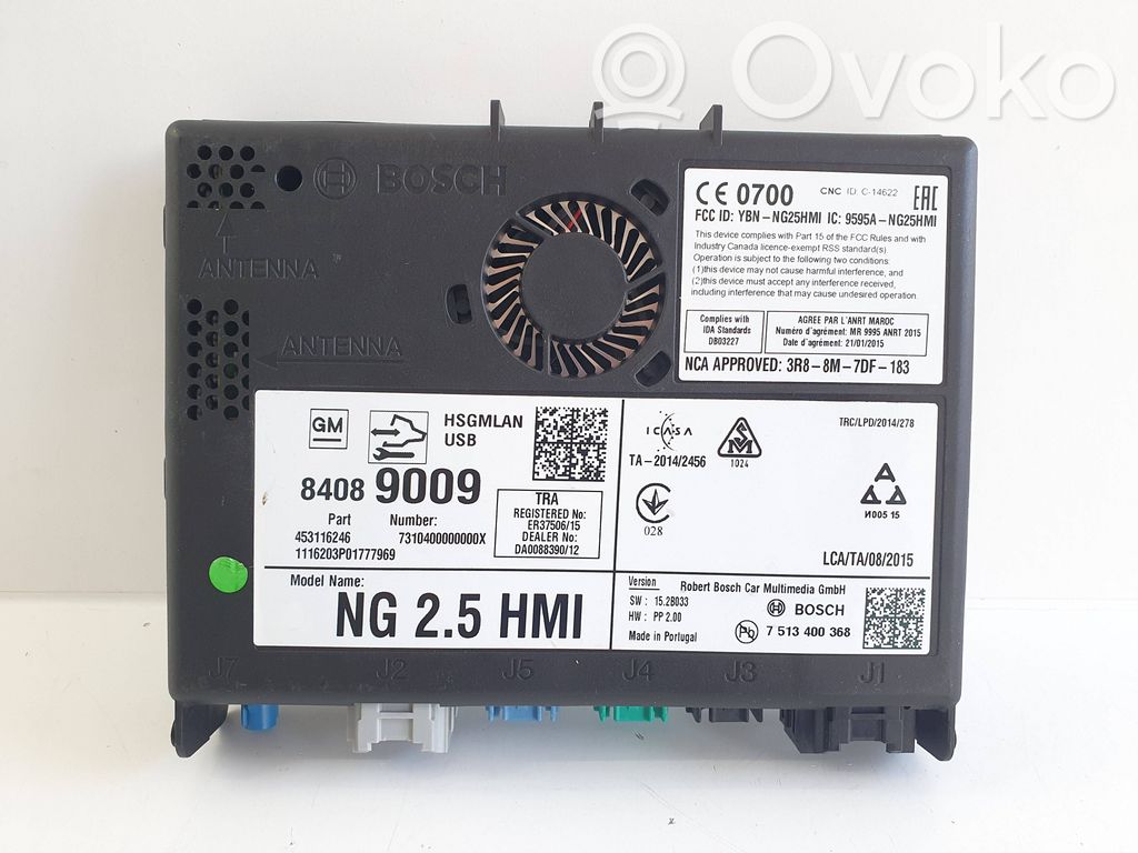Opel Astra K GPS navigation control unit/module 