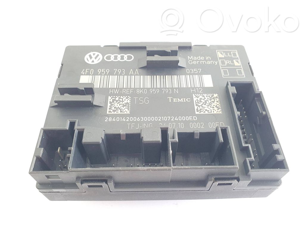 Audi A6 S6 C6 4F Unité de commande module de porte 