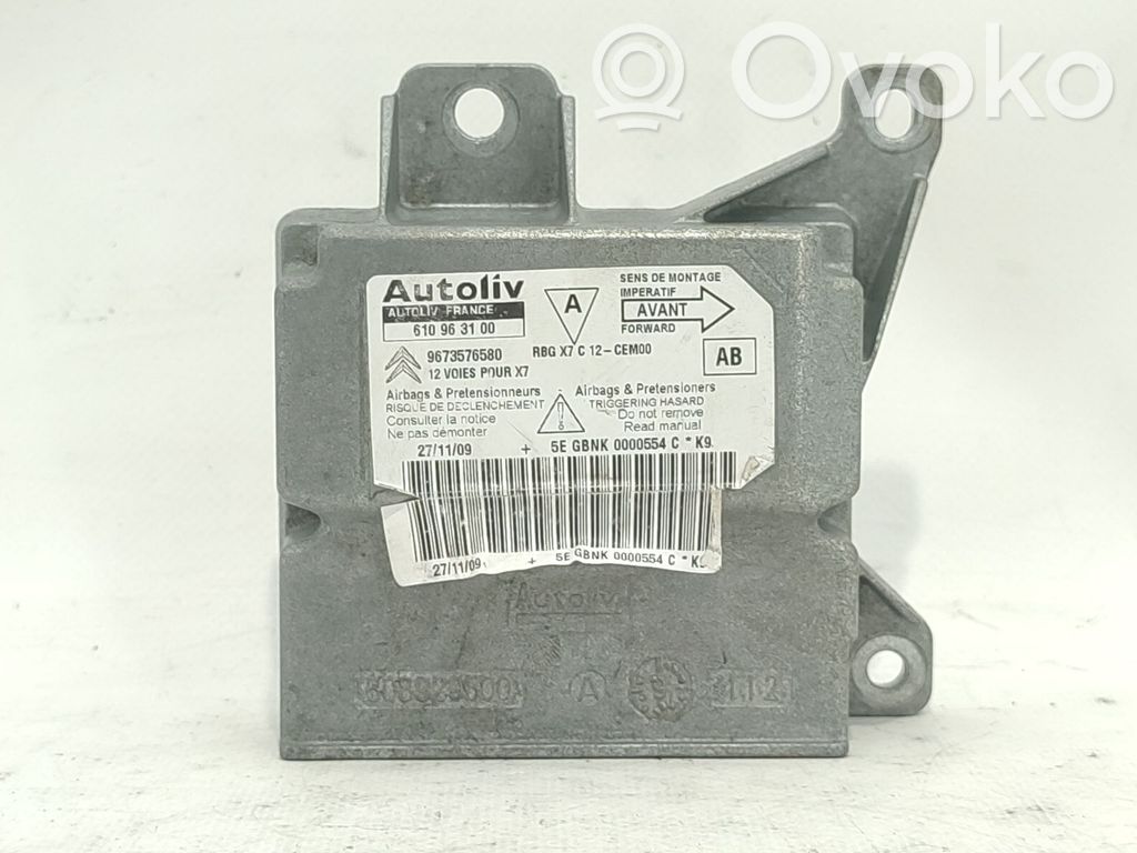 Sterownik / Moduł Airbag   9673576580