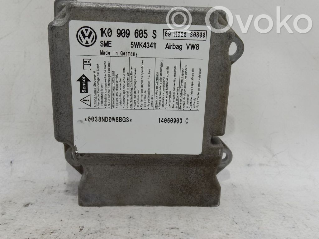 Skoda Octavia Mk2 (1Z) Unitate/modul de comandă airbaguri 