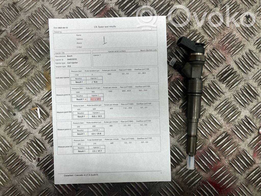 Fuel injector   0445110,39030,QM51G