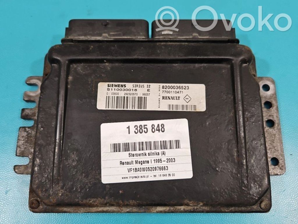 Renault Megane I Engine control unit/module ECU 