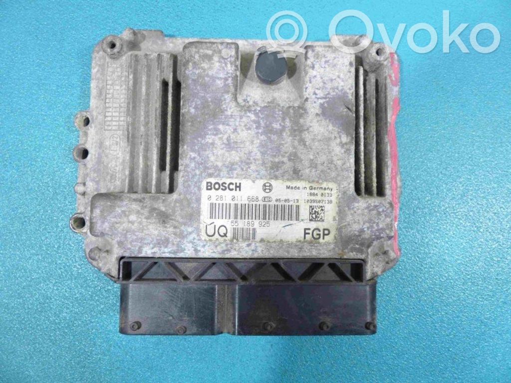 Engine control unit/module ECU   0281011668,IMPRK868470,55189925