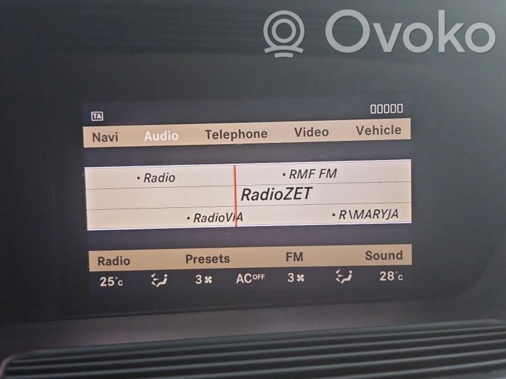 Mercedes-Benz S W221 Monitor / wyświetlacz / ekran 