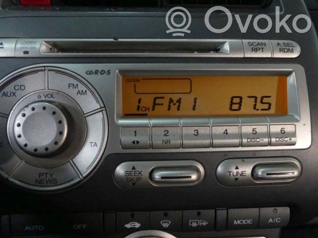 Honda Jazz Radio/CD/DVD/GPS head unit 
