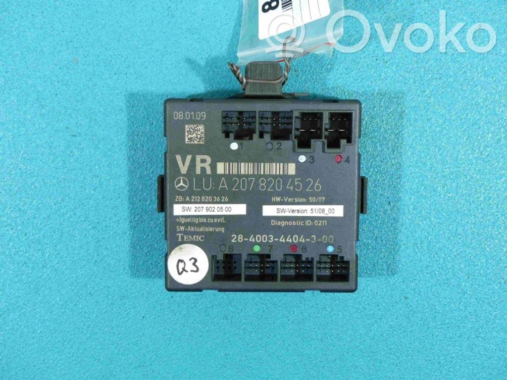 Mercedes-Benz E A207 Unidad de control/módulo de carrocería central 