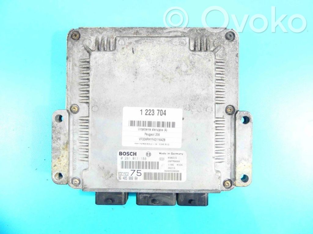 Peugeot 206 Engine control unit/module ECU 