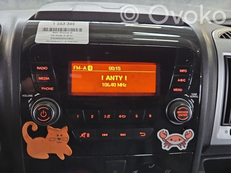 Fiat Ducato Unitate principală radio/CD/DVD/GPS 